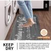 imageBlack Laundry Mat 20quotx47quot  HighDensity Memory Foam Rug Industrial Farmhouse NonSlip Runner for Laundry Room Kitchen ampamp MudroomGreysaying02