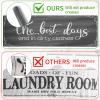 imageBlack Laundry Mat 20quotx47quot  HighDensity Memory Foam Rug Industrial Farmhouse NonSlip Runner for Laundry Room Kitchen ampamp MudroomGreysaying03
