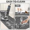 imageBlack Laundry Mat 20quotx47quot  HighDensity Memory Foam Rug Industrial Farmhouse NonSlip Runner for Laundry Room Kitchen ampamp MudroomGreysaying03