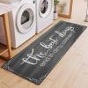 imageBlack Laundry Mat 20quotx47quot  HighDensity Memory Foam Rug Industrial Farmhouse NonSlip Runner for Laundry Room Kitchen ampamp MudroomGreysaying03