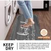 imageBlack Laundry Mat 20quotx47quot  HighDensity Memory Foam Rug Industrial Farmhouse NonSlip Runner for Laundry Room Kitchen ampamp MudroomGreysaying03