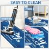 imageBlack Laundry Mat 20quotx47quot  HighDensity Memory Foam Rug Industrial Farmhouse NonSlip Runner for Laundry Room Kitchen ampamp MudroomNavy Blue