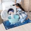 imageBlack Laundry Mat 20quotx47quot  HighDensity Memory Foam Rug Industrial Farmhouse NonSlip Runner for Laundry Room Kitchen ampamp MudroomNavy Blue