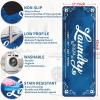 imageBlack Laundry Mat 20quotx47quot  HighDensity Memory Foam Rug Industrial Farmhouse NonSlip Runner for Laundry Room Kitchen ampamp MudroomNavy Blue