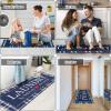 imageBlack Laundry Mat 20quotx47quot  HighDensity Memory Foam Rug Industrial Farmhouse NonSlip Runner for Laundry Room Kitchen ampamp MudroomNavy Bluebuffalo Plaid