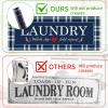 imageBlack Laundry Mat 20quotx47quot  HighDensity Memory Foam Rug Industrial Farmhouse NonSlip Runner for Laundry Room Kitchen ampamp MudroomNavy Bluebuffalo Plaid