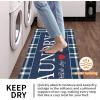imageBlack Laundry Mat 20quotx47quot  HighDensity Memory Foam Rug Industrial Farmhouse NonSlip Runner for Laundry Room Kitchen ampamp MudroomNavy Bluebuffalo Plaid