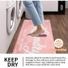 imageBlack Laundry Mat 20quotx47quot  HighDensity Memory Foam Rug Industrial Farmhouse NonSlip Runner for Laundry Room Kitchen ampamp MudroomPink