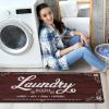 imageBlack Laundry Mat 20quotx47quot  HighDensity Memory Foam Rug Industrial Farmhouse NonSlip Runner for Laundry Room Kitchen ampamp MudroomRed
