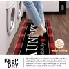 imageBlack Laundry Mat 20quotx47quot  HighDensity Memory Foam Rug Industrial Farmhouse NonSlip Runner for Laundry Room Kitchen ampamp MudroomRedbuffalo Plaid