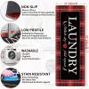 imageBlack Laundry Mat 20quotx47quot  HighDensity Memory Foam Rug Industrial Farmhouse NonSlip Runner for Laundry Room Kitchen ampamp MudroomRedbuffalo Plaid
