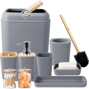 imageBathroom SetBathroom Sets with Shower Curtain and Rugs Sequin Shower Curtain Set Orange Bathroom Rugs Sets Bathroom DecorGrey