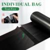 image100 Counts 4 Gallon Trash Bag Drawstring Small Trash Bags Thick Preseparated Garbage Bags Trash Bin Liners Suitable for bathroom kitchen bedroom office BlackBlack10004Gal