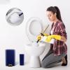 image11PCS Bathroom Sets with Shower Curtain and Rugs Bathroom Accessories Set Orange Bathroom SetSoap Dispenser ampamp Toilet Brush Holder Set with Stainless Steel Trash CanBath Set