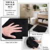 image24 PCS Dark Green Bathroom Accessories Set with Shower Curtain and Rugs Bathroom Sets with Extra Soft and Absorbent Bath Rugs Shower Curtain Bathroom Accessory for BathBathroom SetShower CurtainBath Rugs