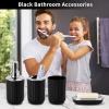image24 PCS Dark Green Bathroom Accessories Set with Shower Curtain and Rugs Bathroom Sets with Extra Soft and Absorbent Bath Rugs Shower Curtain Bathroom Accessory for BathBathroom Set