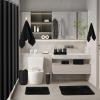 image24 PCS Dark Green Bathroom Accessories Set with Shower Curtain and Rugs Bathroom Sets with Extra Soft and Absorbent Bath Rugs Shower Curtain Bathroom Accessory for BathBathroom SetShower CurtainBath RugsTowels