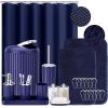 image24 PCS Dark Green Bathroom Accessories Set with Shower Curtain and Rugs Bathroom Sets with Extra Soft and Absorbent Bath Rugs Shower Curtain Bathroom Accessory for BathBathroom SetShower CurtainBath Rugs