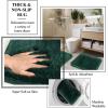 image24 PCS Dark Green Bathroom Accessories Set with Shower Curtain and Rugs Bathroom Sets with Extra Soft and Absorbent Bath Rugs Shower Curtain Bathroom Accessory for BathBathroom SetShower CurtainBath Rugs