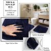 image24 PCS Dark Green Bathroom Accessories Set with Shower Curtain and Rugs Bathroom Sets with Extra Soft and Absorbent Bath Rugs Shower Curtain Bathroom Accessory for BathBathroom SetShower CurtainBath Rugs