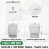 image4 Gallon Small Trash Bags 225 Counts Extra Strong Drawstring Bathroom Trash Bags Small Garbage Bags Clear Trash Bag for Bathroom Bedroom Office Kitchen Trash CanWhite4504Gal