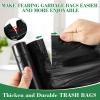 image4 Gallon Small Trash Bags 225 Counts Extra Strong Drawstring Bathroom Trash Bags Small Garbage Bags Clear Trash Bag for Bathroom Bedroom Office Kitchen Trash CanBlack4504Gal