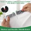 image4 Gallon Small Trash Bags 225 Counts Extra Strong Drawstring Bathroom Trash Bags Small Garbage Bags Clear Trash Bag for Bathroom Bedroom Office Kitchen Trash CanWhite1504Gal