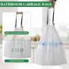 image4 Gallon Small Trash Bags 225 Counts Extra Strong Drawstring Bathroom Trash Bags Small Garbage Bags Clear Trash Bag for Bathroom Bedroom Office Kitchen Trash CanWhite3004Gal