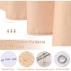 imageBathroom Accessories Set  Beige Bathroom Sets with Shower Curtain and Rugs 14PC Shower Curtain Set with Stainless Steel Hooks Beige Bathroom Sets Complete for HomeWaffle Beige