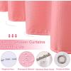 imageBathroom Accessories Set  Beige Bathroom Sets with Shower Curtain and Rugs 14PC Shower Curtain Set with Stainless Steel Hooks Beige Bathroom Sets Complete for HomeWaffle Pink