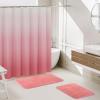 imageBathroom Accessories Set  Beige Bathroom Sets with Shower Curtain and Rugs 14PC Shower Curtain Set with Stainless Steel Hooks Beige Bathroom Sets Complete for HomeWaffle Pink