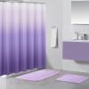 imageBathroom Accessories Set  Beige Bathroom Sets with Shower Curtain and Rugs 14PC Shower Curtain Set with Stainless Steel Hooks Beige Bathroom Sets Complete for HomeWaffle Light Purple
