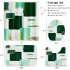 imageBathroom Sets with Shower Curtain and Rugs  Luxury Black Bathroom Accessories Set Shower Curtain Set NonSlip Bathroom Rug Black and Gold Bathroom Decor for HomeDark Green