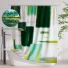 imageBathroom Sets with Shower Curtain and Rugs  Luxury Black Bathroom Accessories Set Shower Curtain Set NonSlip Bathroom Rug Black and Gold Bathroom Decor for HomeDark Green