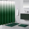 imageGreen Bathroom Accessories Set Bathroom Sets with Shower Curtain and Rugs No Slip Bathroom Rugs Super Absorbent Dark Green Bathroom Sets Complete for HomeWaffle Dark Green