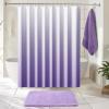 imageGreen Bathroom Accessories Set Bathroom Sets with Shower Curtain and Rugs No Slip Bathroom Rugs Super Absorbent Dark Green Bathroom Sets Complete for HomeLight Purple
