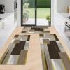 imageKitchen Rugs Sets of 3 Non Slip Washable Kitchen Mats for Floor AntiFatigue Runner Rug with Rubber Backing Waterproof Kitchen Rug Set for Laundry Floor Office HallwayBrown