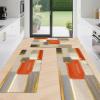 imageKitchen Rugs Sets of 3 Non Slip Washable Kitchen Mats for Floor AntiFatigue Runner Rug with Rubber Backing Waterproof Kitchen Rug Set for Laundry Floor Office HallwayOrange