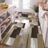 imageKitchen Rugs Sets of 3 Non Slip Washable Kitchen Mats for Floor AntiFatigue Runner Rug with Rubber Backing Waterproof Kitchen Rug Set for Laundry Floor Office HallwayBrown