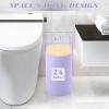 imagePurple Bathroom Set Purple Bathroom Accessories Set with Trash Can 2PCS Soap Dispensers Soap Dish Toothbrush Holder Toothbrush CupToilet Brush Tray and Qtip Holders for Bathroom DecorBathroom Set