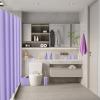 imagePurple Bathroom Set Purple Bathroom Accessories Set with Trash Can 2PCS Soap Dispensers Soap Dish Toothbrush Holder Toothbrush CupToilet Brush Tray and Qtip Holders for Bathroom DecorBathroom SetShower CurtainTowels