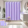 imagePurple Bathroom Set Purple Bathroom Accessories Set with Trash Can 2PCS Soap Dispensers Soap Dish Toothbrush Holder Toothbrush CupToilet Brush Tray and Qtip Holders for Bathroom DecorBamboo Bath SetShower Curtain