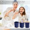imagePurple Bathroom Set Purple Bathroom Accessories Set with Trash Can 2PCS Soap Dispensers Soap Dish Toothbrush Holder Toothbrush CupToilet Brush Tray and Qtip Holders for Bathroom DecorBamboo Bath SetShower Curtain