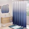 imageShower Curtain Set Beige Bathroom Sets with Shower Curtain and Rugs Glitter Waterproof Shower Curtain with NonSlip Bathroom Rugs for Hotel Shower Bathroom DecorWaffle Navy Blue