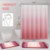 imageShower Curtain Set Beige Bathroom Sets with Shower Curtain and Rugs Glitter Waterproof Shower Curtain with NonSlip Bathroom Rugs for Hotel Shower Bathroom DecorWaffle Pink