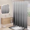 imageShower Curtain Set Beige Bathroom Sets with Shower Curtain and Rugs Glitter Waterproof Shower Curtain with NonSlip Bathroom Rugs for Hotel Shower Bathroom DecorWaffle Grey