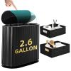 imageWicker Storage Basket  35 Gallon Waterproof Trash Can for Bathroom Bedroom OfficeBlack