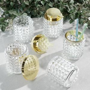 imageBathroom Set Pink Bathroom Accessories Set Glass Bathroom Accessories Pink Bathroom Accessory Diamond Soap Dispenser and Toothbrush Holder Sets for Bathroom DecorClear